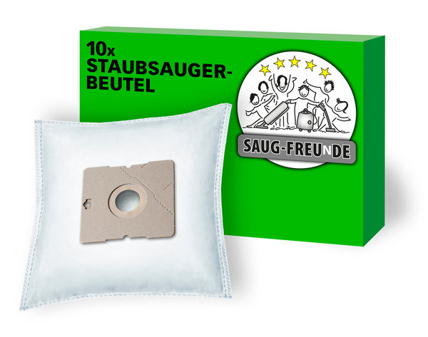 10x SAUG-FREUnDE Staubsaugerbeutel u.A. für Fakir/Severin/DIRT DEVIL/Nilfisk